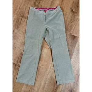 Liz Lange for Target Maternity Pants Striped Stretch Pink Waist Size 6